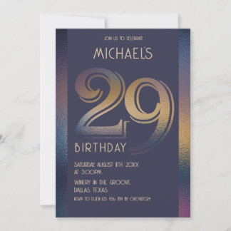 Einladung zum 29. Geburtstag