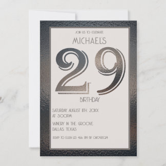 Einladung zum 29. Geburtstag