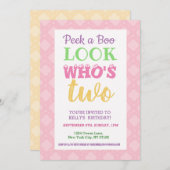 Einladung zum 2. Geburtstag (Vorne/Hinten)