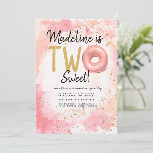 Einladung zum 2. Geburtstag (Stehend Vorderseite)