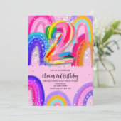 Einladung zum 2. Geburtstag (Stehend Vorderseite)