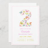 Einladung zum 2. Geburtstag (Vorne/Hinten)