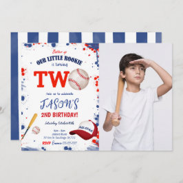Einladung zum 2. Geburtstag Baseball Foto