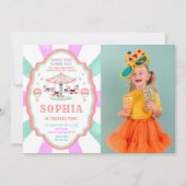 Einladung zum 2. Geburtstag Circus Foto (Vorderseite)