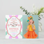 Einladung zum 2. Geburtstag Circus Foto (Stehend Vorderseite)