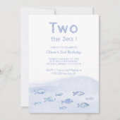 Einladung zum 2. Geburtstag des Blauen Seefischers (Vorderseite)