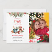 Einladung zum 2. Geburtstag Foto (Vorderseite)