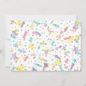 Einladung zum 2. Geburtstag Foto von Donut (Rückseite)