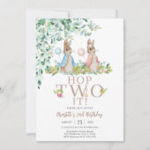 Einladung zum 2. Geburtstag von Bunny (Vorderseite)