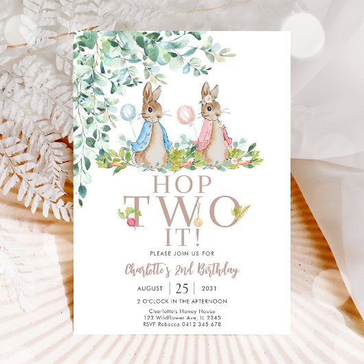 Einladung zum 2. Geburtstag von Bunny