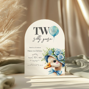 Einladung zum 2. Geburtstag von Two Silly Goose Bo