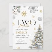 Einladung zum 2. Geburtstag, Winter 2 Geburtstag (Vorderseite)