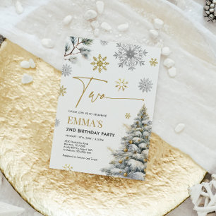 Einladung zum 2. Geburtstag, Winter 2 Geburtstag