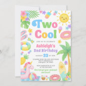 Einladung zum 2. Geburtstag - zwei Coolen (Vorderseite)