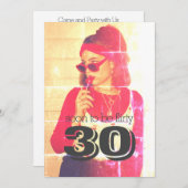 Einladung zum 30. Geburtstag (Vorne/Hinten)