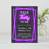 Einladung zum 30. Geburtstag (Stehend Vorderseite)