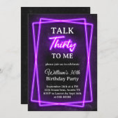 Einladung zum 30. Geburtstag (Vorne/Hinten)