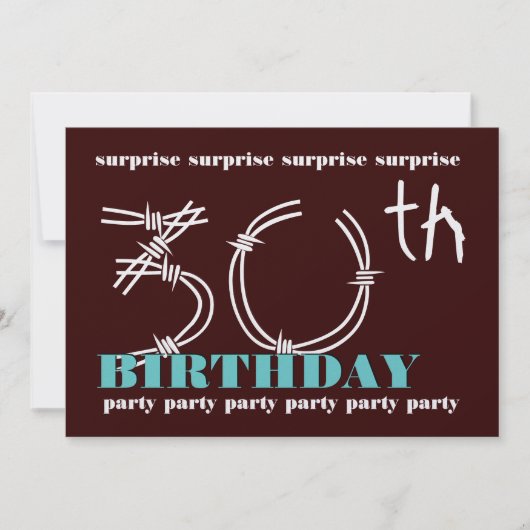 Einladung zum 30. Geburtstag (Vorderseite)