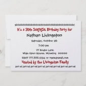 Einladung zum 30. Geburtstag (Rückseite)