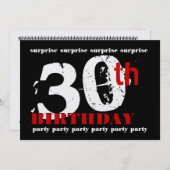 Einladung zum 30. Geburtstag (Vorne/Hinten)