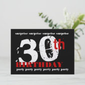 Einladung zum 30. Geburtstag (Stehend Vorderseite)