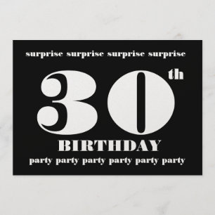 Einladung zum 30. Geburtstag