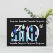 Einladung zum 30. Geburtstag (Stehend Vorderseite)