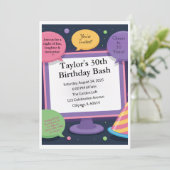 Einladung zum 30. Geburtstag (Stehend Vorderseite)