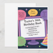 Einladung zum 30. Geburtstag (Vorne/Hinten)