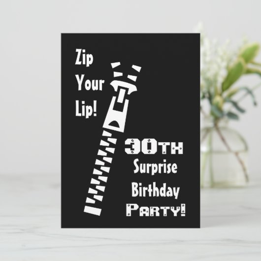 Einladung zum 30. Geburtstag (Stehend Vorderseite)