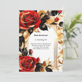 Einladung zum 30. Geburtstag (Stehend Vorderseite)