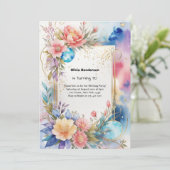 Einladung zum 30. Geburtstag (Stehend Vorderseite)