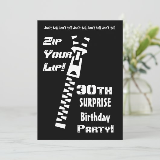 Einladung zum 30. Geburtstag (Stehend Vorderseite)