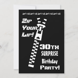 Einladung zum 30. Geburtstag