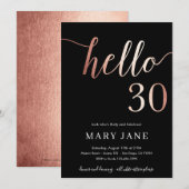 Einladung zum 30. Geburtstag, 30. Geburtstag (Vorne/Hinten)