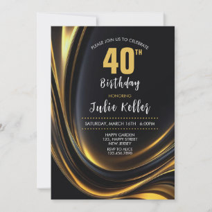 Einladung zum 30. Geburtstag. Elegante Einladung. 