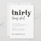 Einladung zum 30. Geburtstag | Foto 30. Geburtstag (Vorderseite)