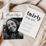 Einladung zum 30. Geburtstag | Foto 30. Geburtstag<br><div class="desc">30. Geburtstag Foto Einladung Bereit,  von Ihnen personalisiert zu sein!</div>