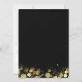 Einladung zum 30. Geburtstag "Goldene Schrift" (Rückseite)