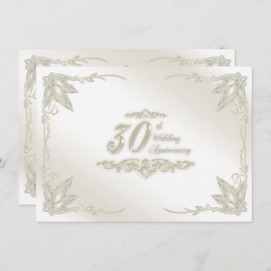 Einladung zum 30. Hochzeitstag (Vorne/Hinten)