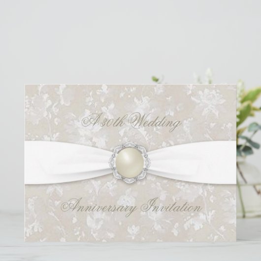 Einladung zum 30. Hochzeitstag (Stehend Vorderseite)