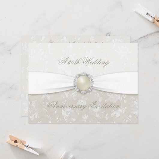 Einladung zum 30. Hochzeitstag (Vorderseite/Rückseite Beispiel)