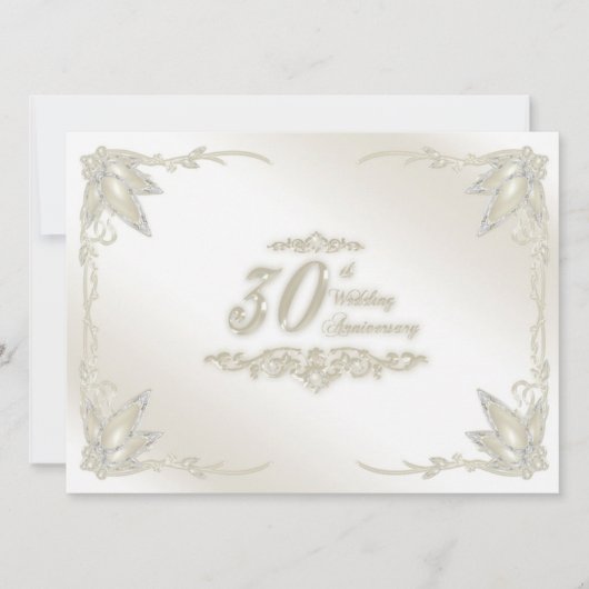 Einladung zum 30. Hochzeitstag (Vorderseite)