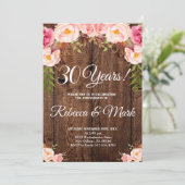 Einladung zum 30. Jahrestag, Hochzeitstag (Stehend Vorderseite)