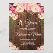 Einladung zum 30. Jahrestag, Hochzeitstag (Vorne/Hinten)