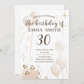 Einladung zum 30-jährigen Geburtstag (Vorne/Hinten)