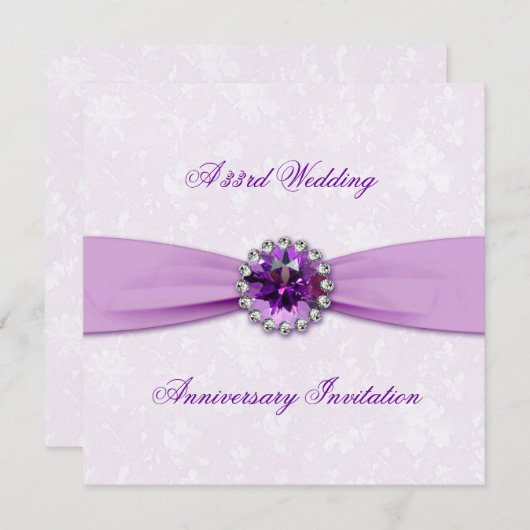 Einladung zum 33. Hochzeitstag (Vorne/Hinten)