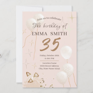 Einladung zum 35-jährigen Geburtstag