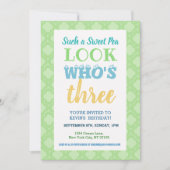 Einladung zum 3. Geburtstag (Vorderseite)