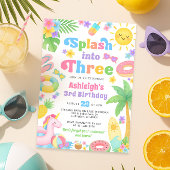 Einladung zum 3. Geburtstag im Sommer - Einschlag 